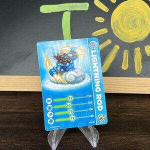 Activision Skylanders Lightning Rod Stat Trading Card